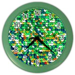 Funky Sequins Color Wall Clock Front