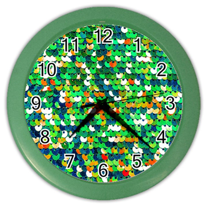 Funky Sequins Color Wall Clock