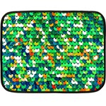 Funky Sequins Double Sided Fleece Blanket (Mini)  35 x27  Blanket Back