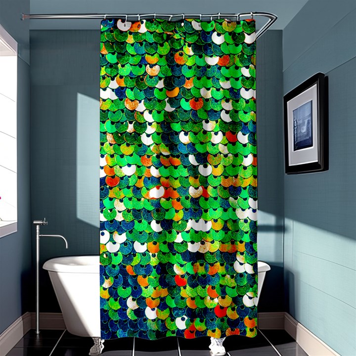 Funky Sequins Shower Curtain 36  x 72  (Stall) 