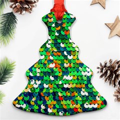 Funky Sequins Ornament (christmas Tree) 