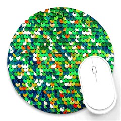 Funky Sequins Round Mousepads by essentialimage