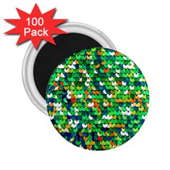 Funky Sequins 2 25  Magnets (100 Pack)  by essentialimage