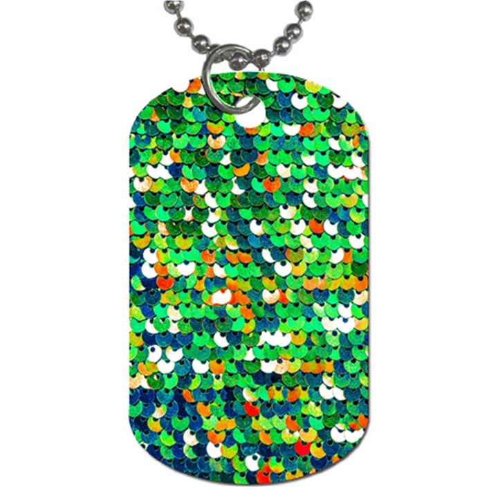 Funky Sequins Dog Tag (Two Sides)