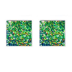 Funky Sequins Cufflinks (square) by essentialimage