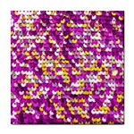 Funky Sequins Tile Coaster Front