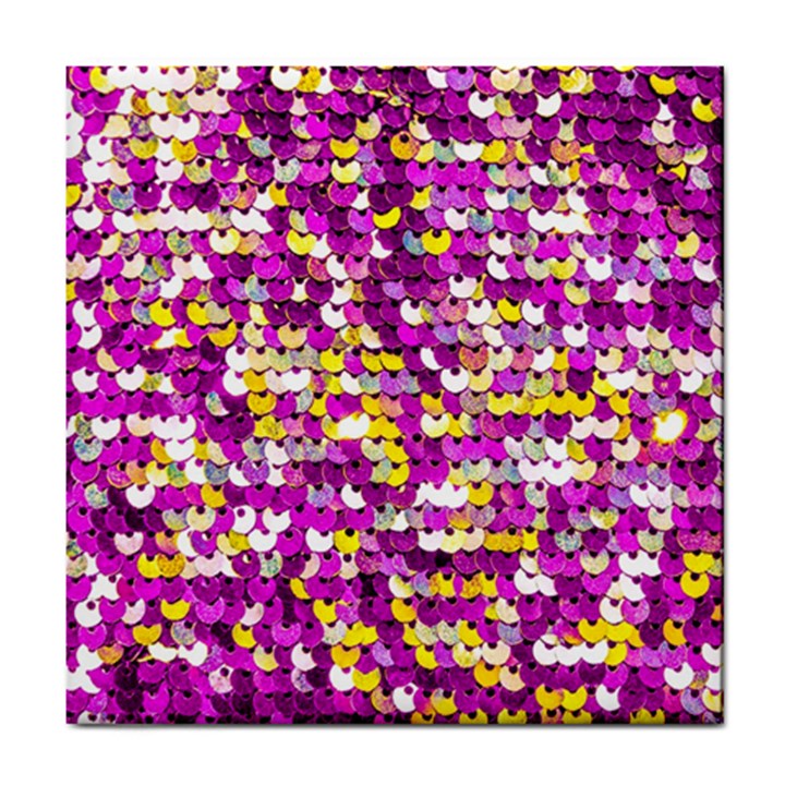 Funky Sequins Tile Coaster