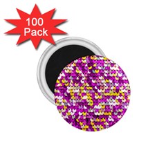 Funky Sequins 1 75  Magnets (100 Pack)  by essentialimage