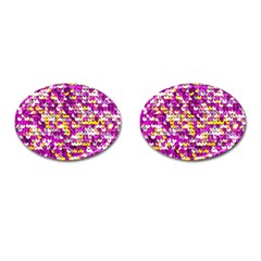 Funky Sequins Cufflinks (oval) by essentialimage