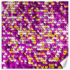 Funky Sequins Canvas 20  X 20  by essentialimage