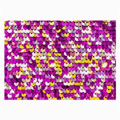 Funky Sequins Large Glasses Cloth (2 Sides) by essentialimage