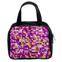 Funky Sequins Classic Handbag (two Sides) by essentialimage