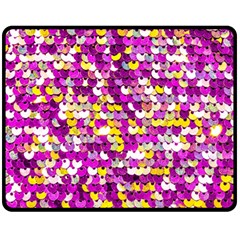 Funky Sequins Fleece Blanket (medium)  by essentialimage