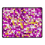 Funky Sequins Fleece Blanket (Small) 50 x40  Blanket Front