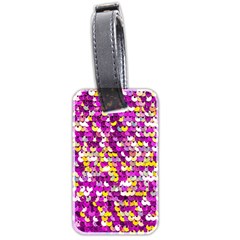 Funky Sequins Luggage Tag (two Sides)