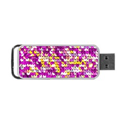 Funky Sequins Portable Usb Flash (one Side) by essentialimage