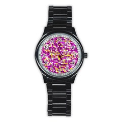 Funky Sequins Stainless Steel Round Watch by essentialimage