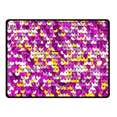 Funky Sequins Double Sided Fleece Blanket (small)  by essentialimage