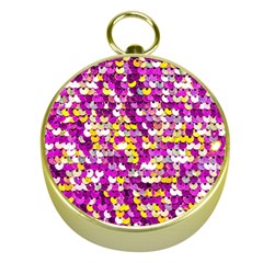 Funky Sequins Gold Compasses by essentialimage