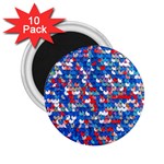 Funky Sequins 2.25  Magnets (10 pack)  Front