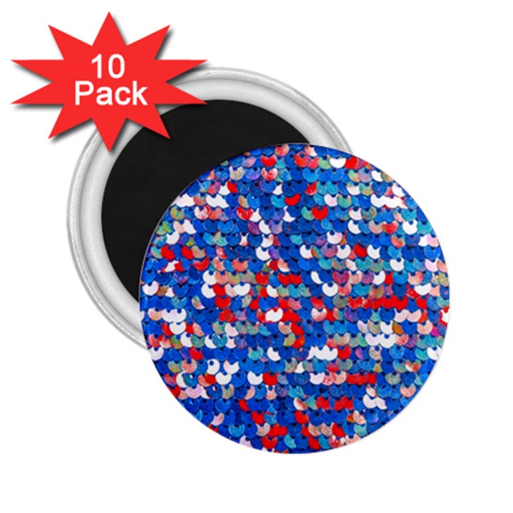 Funky Sequins 2.25  Magnets (10 pack) 