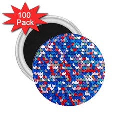 Funky Sequins 2 25  Magnets (100 Pack)  by essentialimage