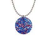 Funky Sequins 1  Button Necklace Front