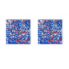 Funky Sequins Cufflinks (square) by essentialimage