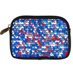 Funky Sequins Digital Camera Leather Case Front