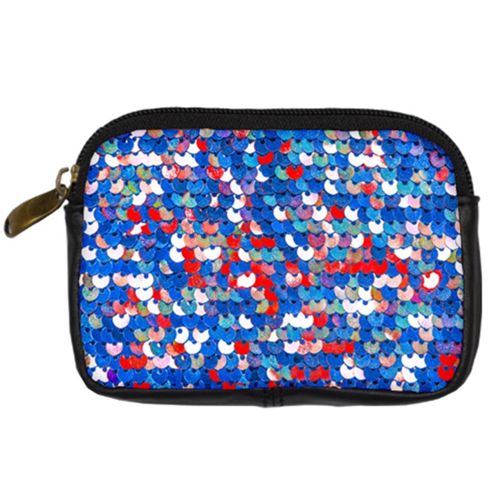 Funky Sequins Digital Camera Leather Case