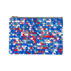 Funky Sequins Cosmetic Bag (large) by essentialimage