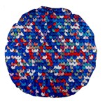 Funky Sequins Large 18  Premium Round Cushions Front