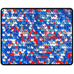 Funky Sequins Double Sided Fleece Blanket (medium)  by essentialimage