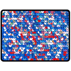 Funky Sequins Double Sided Fleece Blanket (large)  by essentialimage