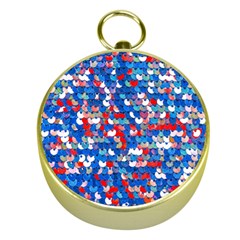 Funky Sequins Gold Compasses by essentialimage