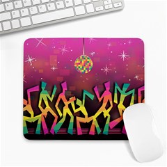 Dancing Colorful Disco Large Mousepads