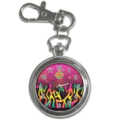 Dancing Colorful Disco Key Chain Watches