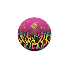 Dancing Colorful Disco Golf Ball Marker (10 pack)