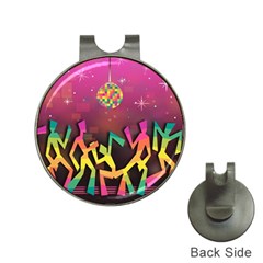 Dancing Colorful Disco Hat Clips with Golf Markers