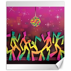 Dancing Colorful Disco Canvas 20  x 24 