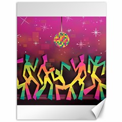 Dancing Colorful Disco Canvas 36  x 48 