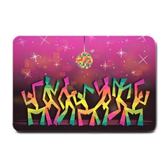 Dancing Colorful Disco Small Doormat  by Bajindul