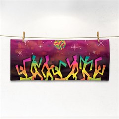 Dancing Colorful Disco Hand Towel