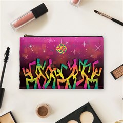 Dancing Colorful Disco Cosmetic Bag (Medium)