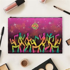 Dancing Colorful Disco Cosmetic Bag (Large)