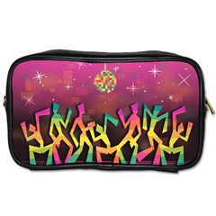 Dancing Colorful Disco Toiletries Bag (One Side)