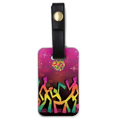 Dancing Colorful Disco Luggage Tag (one side)