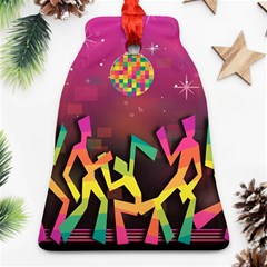 Dancing Colorful Disco Bell Ornament (Two Sides)