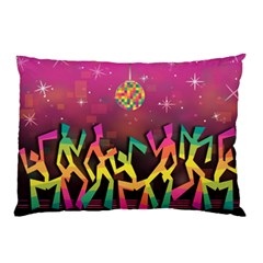 Dancing Colorful Disco Pillow Case (two Sides) by Bajindul