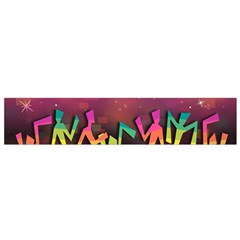 Dancing Colorful Disco Small Flano Scarf